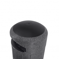 Kosz ULICZNY  70,7 L TWIST Z PODSTAWĄ PLASTIKOWĄ